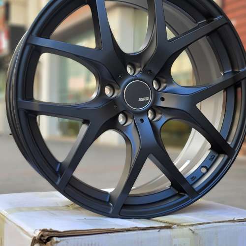 全新貨正廠SSR GTV03 19吋啞黑色 船壓式輪圈一套