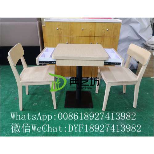 實木封邊防火板餐廳餐枱訂造，現代簡約餐廳餐枱訂造，茶餐廳卡位梳化餐枱，櫃桶餐枱...