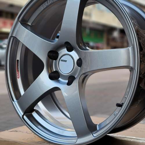 全新貨 正廠SSR GTV01 19寸閃粉銀色 船壓式輪圈 一套價格