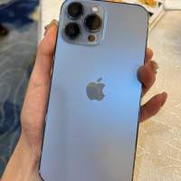 港版 Apple iPhone 13 Pro Max 128G 天峰藍色6.7寸大螢幕，功能全部正常運作，已貼...