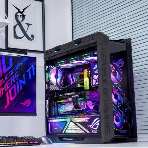 [水冷RGB幻變燈系列】 i7 第9代 RGB電競高階電腦遊戲主機，頂配16G 記憶體，Radeon...