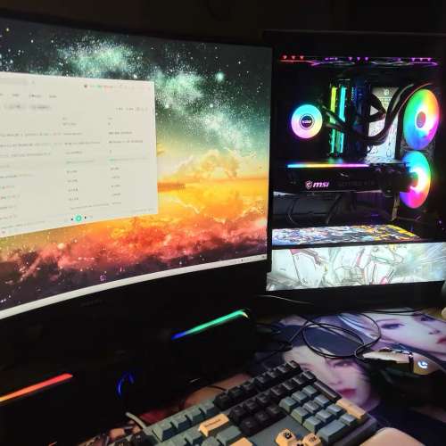 [水冷RGB幻變燈系列】 i7 第9代 RGB電競高階電腦遊戲主機，頂配16G 記憶體，Radeon...