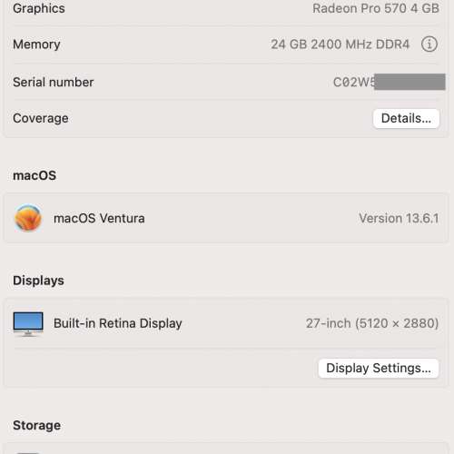 iMac (Retina 5K, 27-inch, 2017)