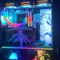 [水冷RGB幻變燈系列】 i7 第9代 RGB電競高階電腦遊戲主機，頂配16G 記憶體，Radeon...