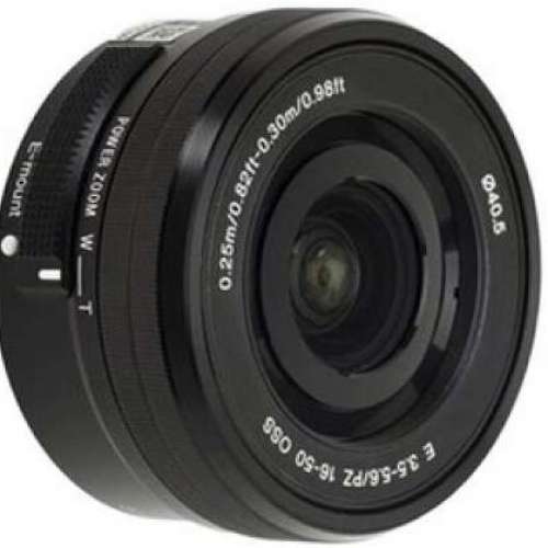 Black Sony OSS zoom SELP1650 f3.5-5.6 APSC E mount not FF A7, Nikon, Canon kit
