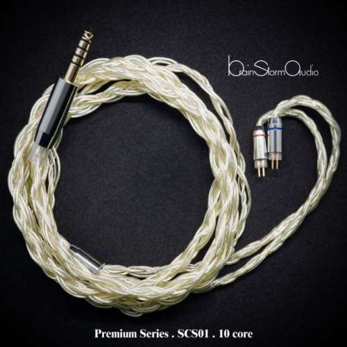 28mart 瘦佬 BSA Super 1Jr + Premium Series SCS01 單晶銀 10絞 升級線 2pin 4.4mm
