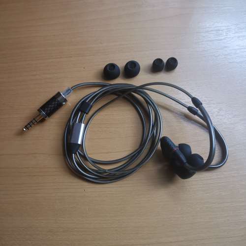 Sennhiser IE300 99%new 原裝線己改4.4, 連原裝大中小耳膠, 無單盒, 無出街用過