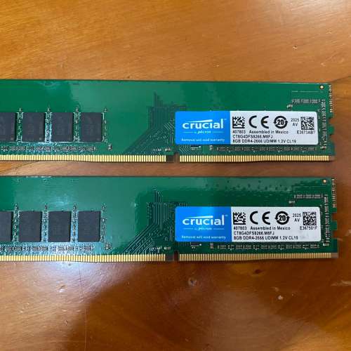 Crucial DDR4 2666Mhz (8G x2) =16GB