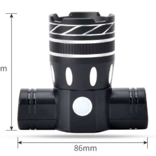 全新 USB Led Bike light 充電式 鋁合金 旋轉變焦 白光 單車燈 車前燈