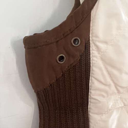 New Zara knit side quilted gilet