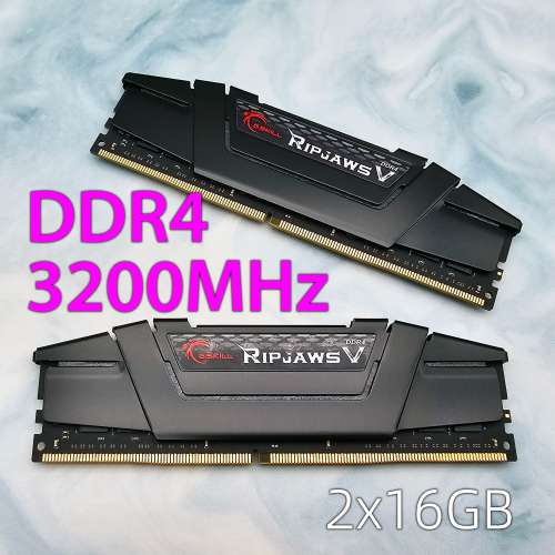 ♾️RAM DDR4 3200MHz 16GBx2 G.Skill Ripjaws V CL16 Desktop|記憶體|內存|32 GB|...