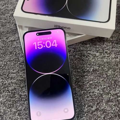 港版 Apple iPhone 14 Pro Max 256G 暗紫色6.7寸大螢幕，買翻極少用，同全新一樣，...