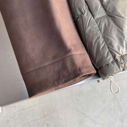 男士羔毛领皮羽绒服外套