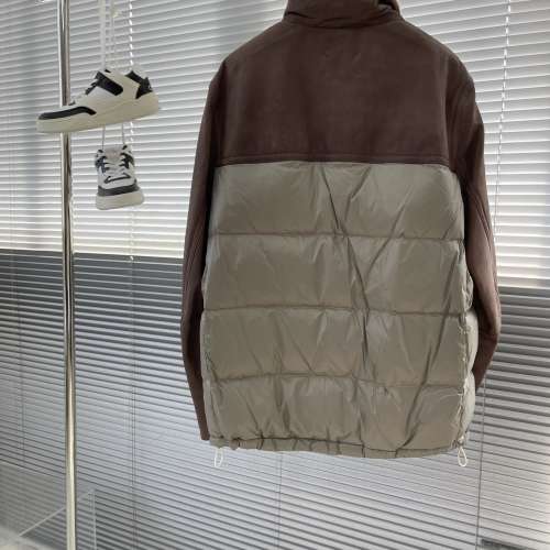 男士羔毛领皮羽绒服外套