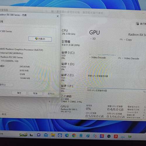 ASUS ROG RX580 8GB 3風把版本