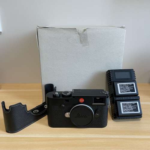 Leica M10 黑色 全套原裝配件連灰盒, 兩粒電, 送雙充充電器+皮保護底套