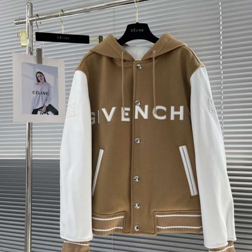 GIVENCHY 米色皮革夹克