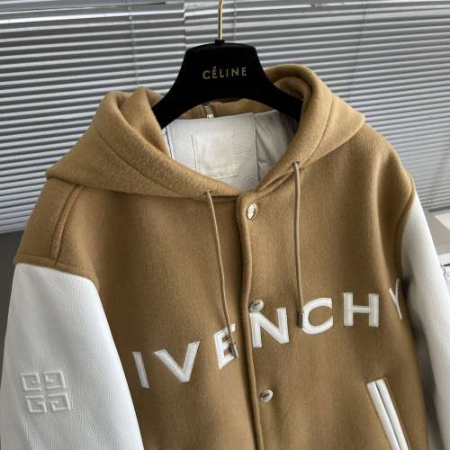 GIVENCHY 米色皮革夹克