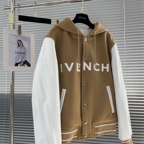 GIVENCHY 米色皮革夹克
