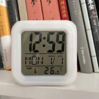 全新 正方形 時鐘 鬧鐘 枱鐘 座枱鐘 電子鐘 Clock