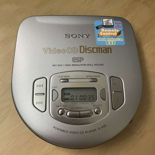 SONY D-V55 DISCMAN WALKMAN CD PLAYER 全正常