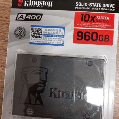 Kingston A400 SATA3 2.5-inch SSD 960GB