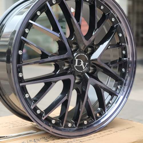 全新貨DV 仿製夾鈴 透明紫色18寸一套