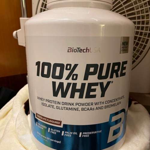99%新 運動 蛋白奶粉  Gym BioTechUSA 100% Pure Whey Protein (Gluten Free)- 2270g