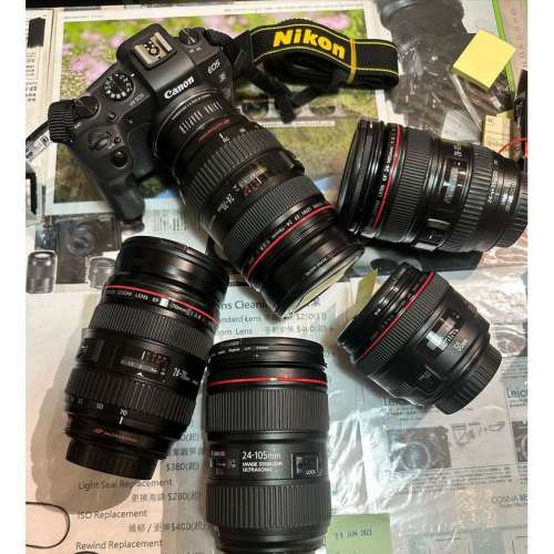 Repair Cost Checking For CANON 24-70mm f/2.8L / II Err01 、Zoom Repair 維修格...