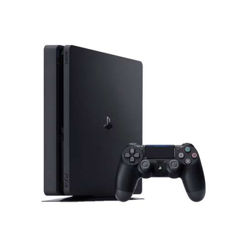PS4 1TB SLIM WITH 2 JOYSTICKS AND 4 GAMES