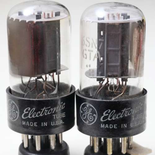 GE 6SN7GTA(驅動管)1952年美國製旁熱雙三極管(聲場寬廣層次豐富)中頻聲靚