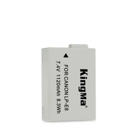 KINGMA CANON LP-E8 Lithium-Ion Battery Pack With Charger 代用鋰電池 (1120mAh)