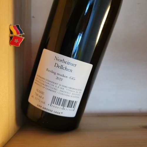 2021 Donnhoff Dellchen Riesling Grosses Gewachs Nahe RP100滿分 德國 特級 雷司...