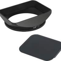 Haoge LH-B72T 72mm Square Metal Screw-in Mount Lens Hood With Cap (方形遮光罩)