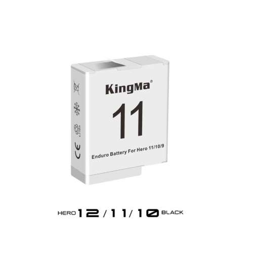 KINGMA Fully Decoded Enduro Battery And Charger For GOPRO Hero 12 / 11 / 10 / 9