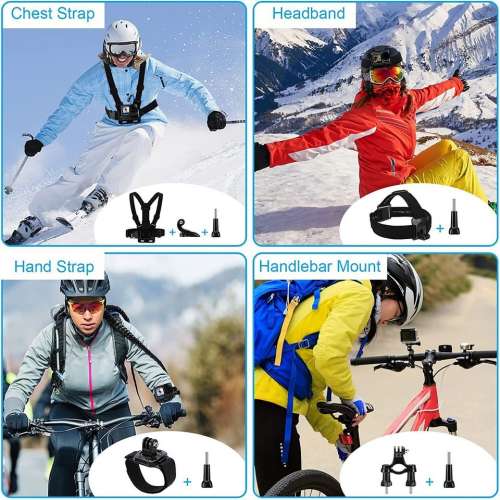 12 In 1 Action Camera Accessories Basic Kit For GoPro Hero 12 Black 新手套裝