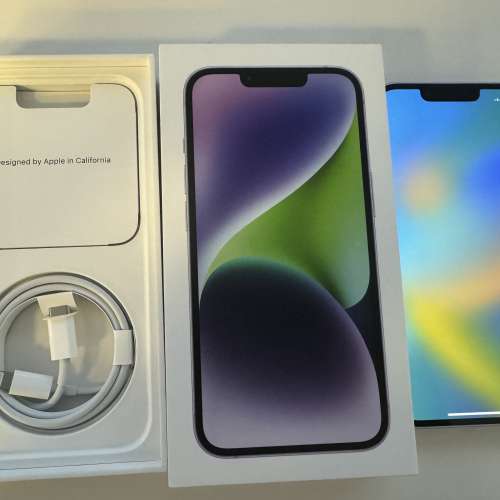 低價出售99.99%Apple IPhone 14 purple 128gb