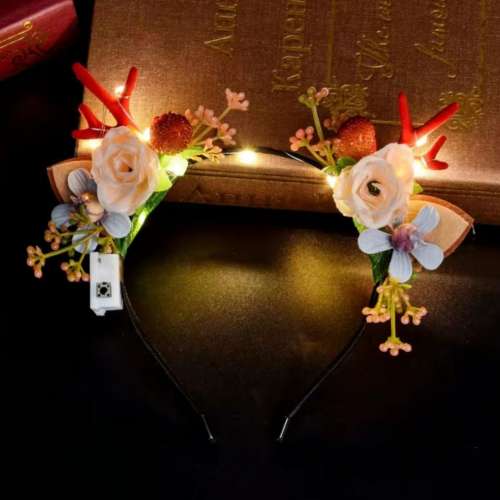 全新 聖誕節 發光 頭箍 頭飾