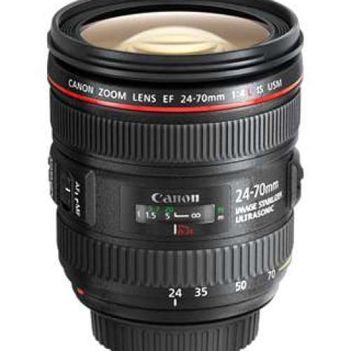 Canon EF 24-70mm f/4L IS USM  佳能變焦鏡有微距遮光罩及防震功能