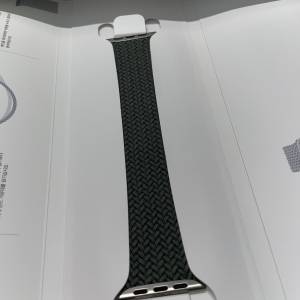 全新Apple Watch 45 毫米橄欖色編織單圈手環 - 5 號 購自官網