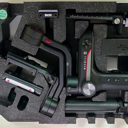 99% new ZHIYUN 智雲 Weebill S 攝影 穩定器 + 額外2粒電