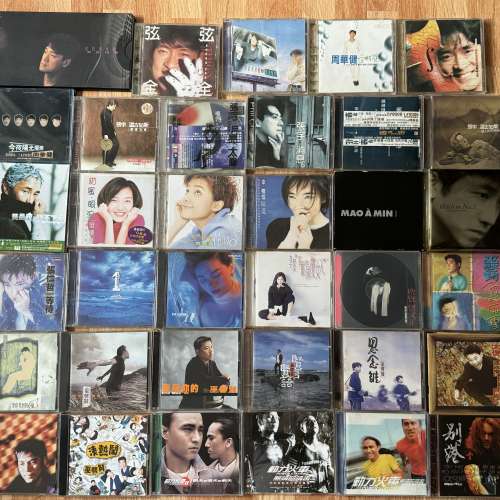 出讓國語粵語英文自用舊版二手CD冇打磨正常使用痕跡播放正常多數90年代超過100隻