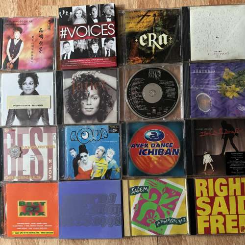 出讓國語粵語英文自用舊版二手CD冇打磨正常使用痕跡播放正常多數90年代超過100隻