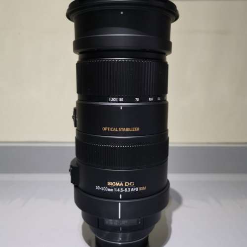 Sigma 50-500 mm F4.5-6.3 OS DG APO HSM + ROLANPRO Lens Coat