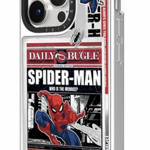 CASETiFY iPhone 15 Pro Max Spider-Man Newspaper Sticker Case  手機保護殼 全新