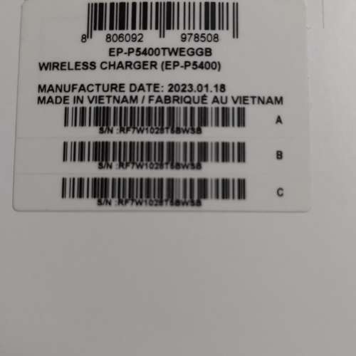 全新未用, SAMSUNG 三星電子 P5400 無線閃充雙充電板