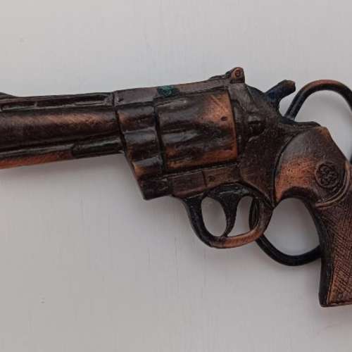 全新 三色 立體 左輪手槍 腰帶扣