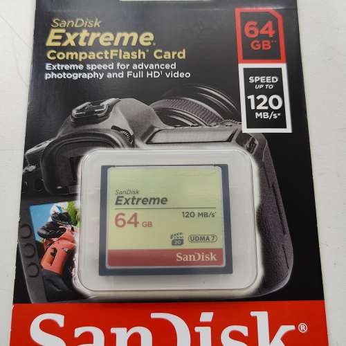 全新SanDisk Extreme CompactFlash Card 64GB(原廠正貨)