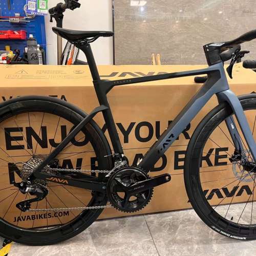 2024 JAVA VOLATA Shimano 24速 油剎 碳刀碳纖維公路車 送水架前後蛙燈