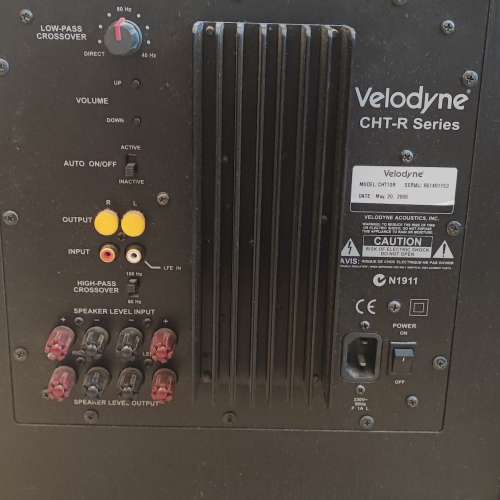 威力登 Velodyne 10吋 CHT10R 超低音 (有問題)